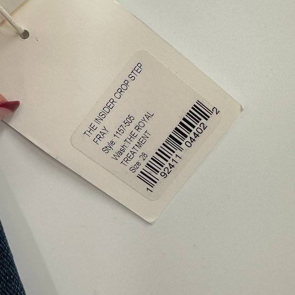 Mother The Insider Crop Step Fray Jean In The Royal Treatment - Picture 7 of 12